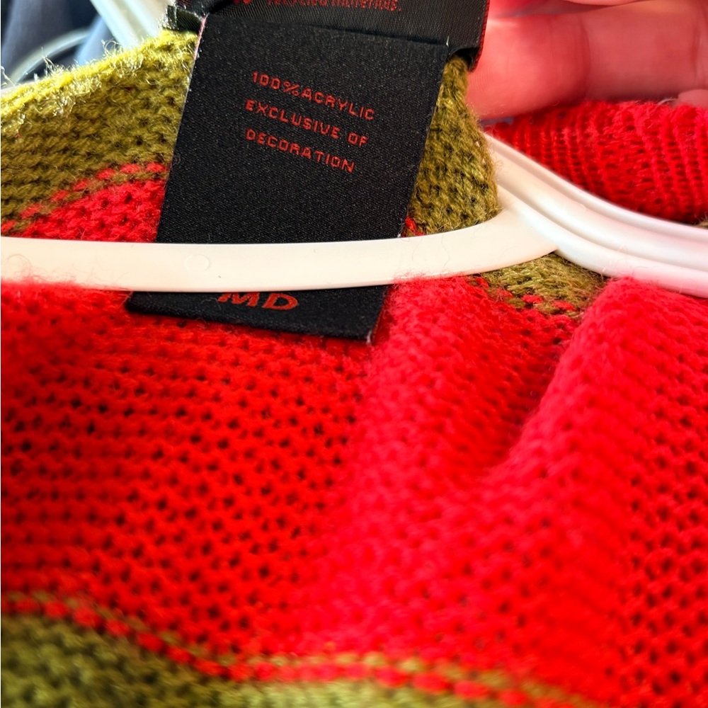 Hot Topic nightmare on Elm Street Striped Open-Front Cardigan - Picture 5 of 5